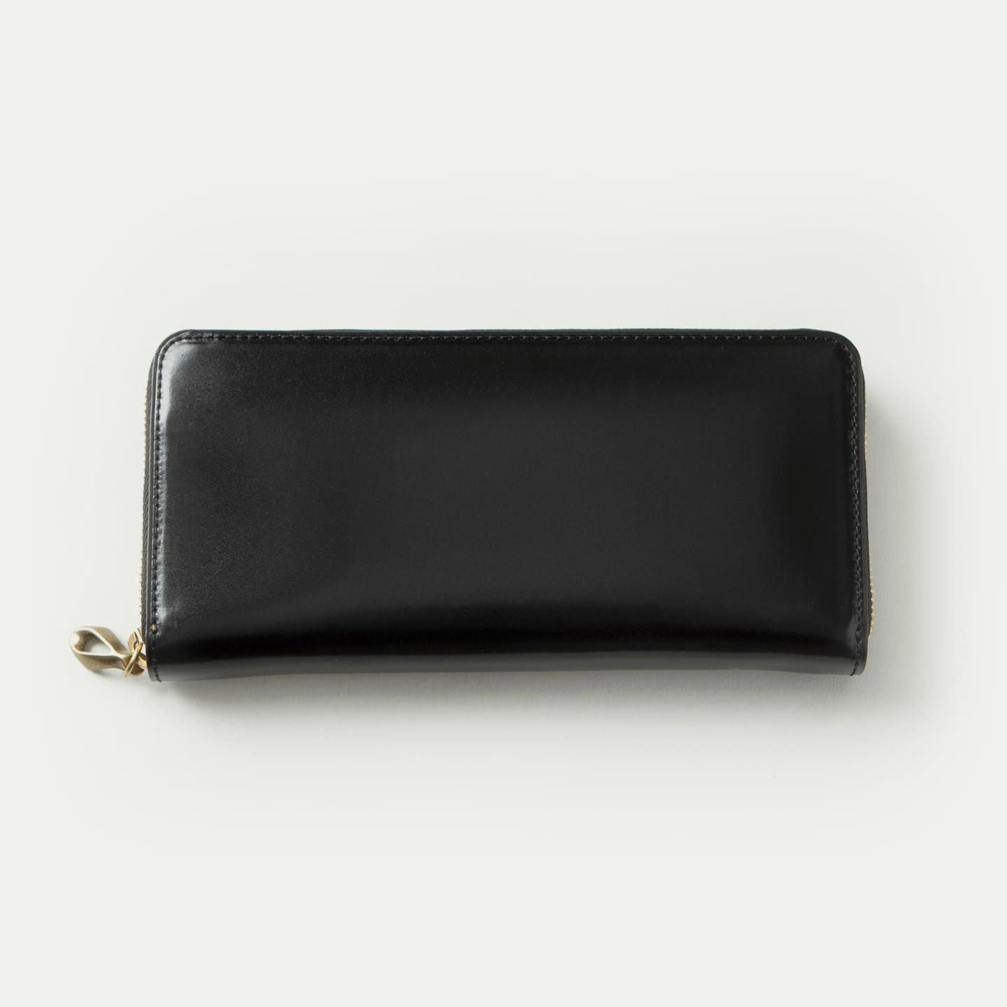コードバン ラウンドジップ長財布 - Black -