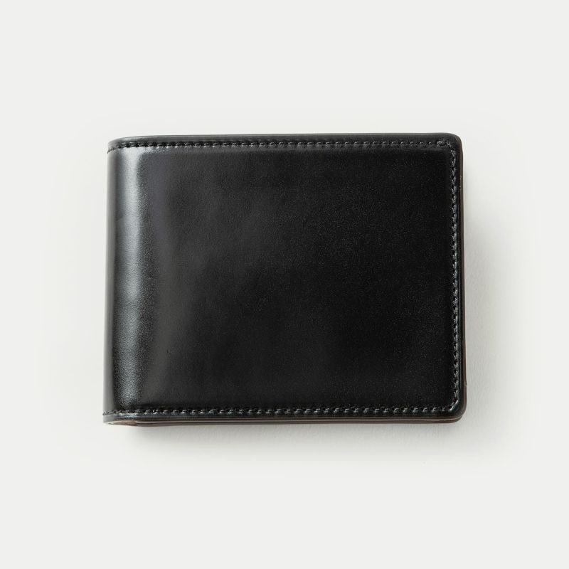 コードバン 二つ折り財布 - Black -