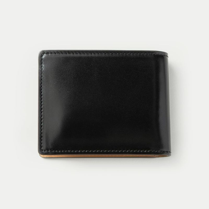 コードバン 二つ折り財布 - Black - | ETiAM