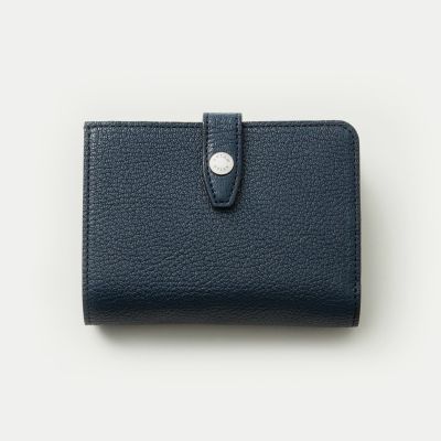 ゴート（バイカラー） 二つ折り財布（小銭入れ付） - Black - | ETiAM