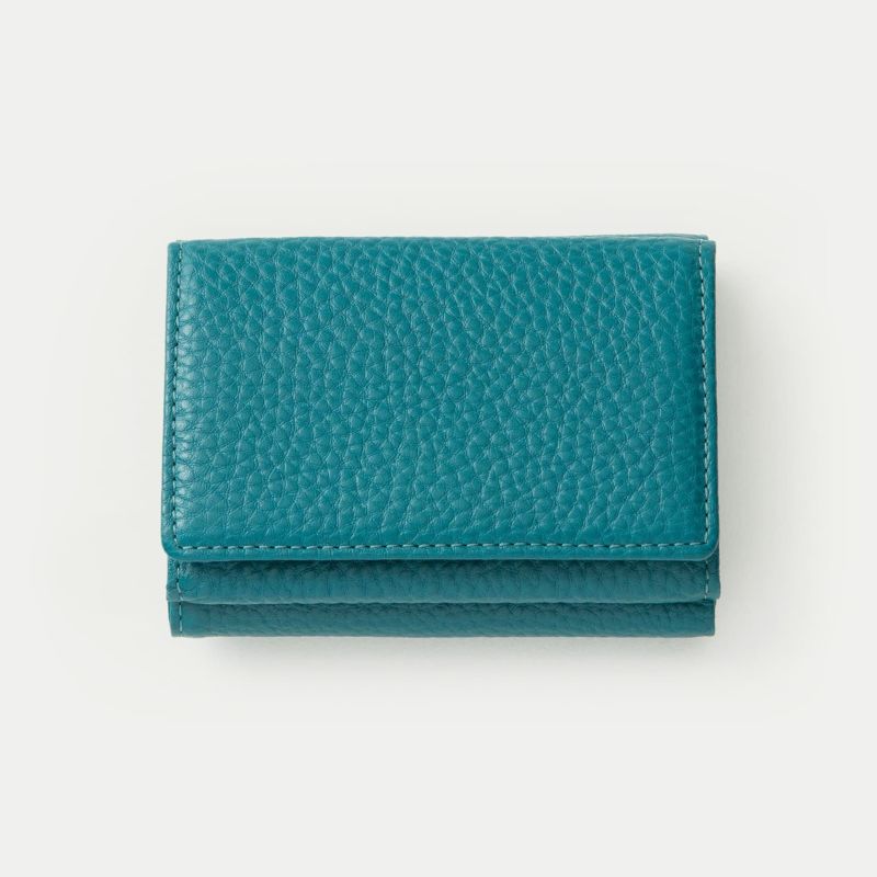 シュリンク 三つ折り財布 - Turquoise Blue - 