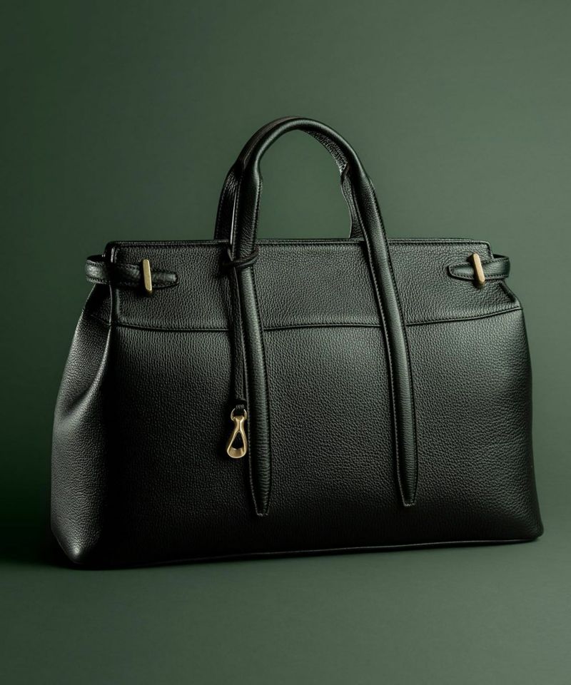 シュリンク サイドベルトブリーフケース《Unite》 - British Green -