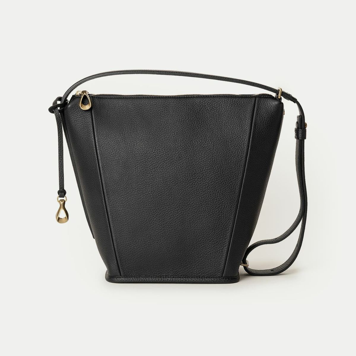 シュリンク ハンド&スリングバッグ《Buddy》 - Black -