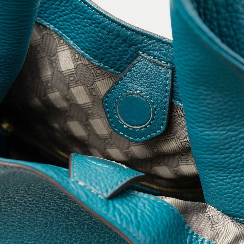 シュリンク ハンドバッグ（L）《Cordial》 - Turquoise Blue - | ETiAM
