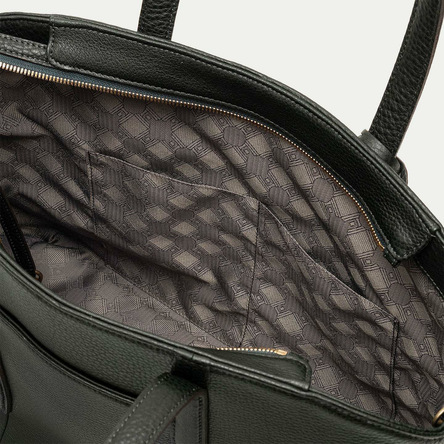 シュリンク ファスナートートバッグ（S）《Flexi》 - British Green