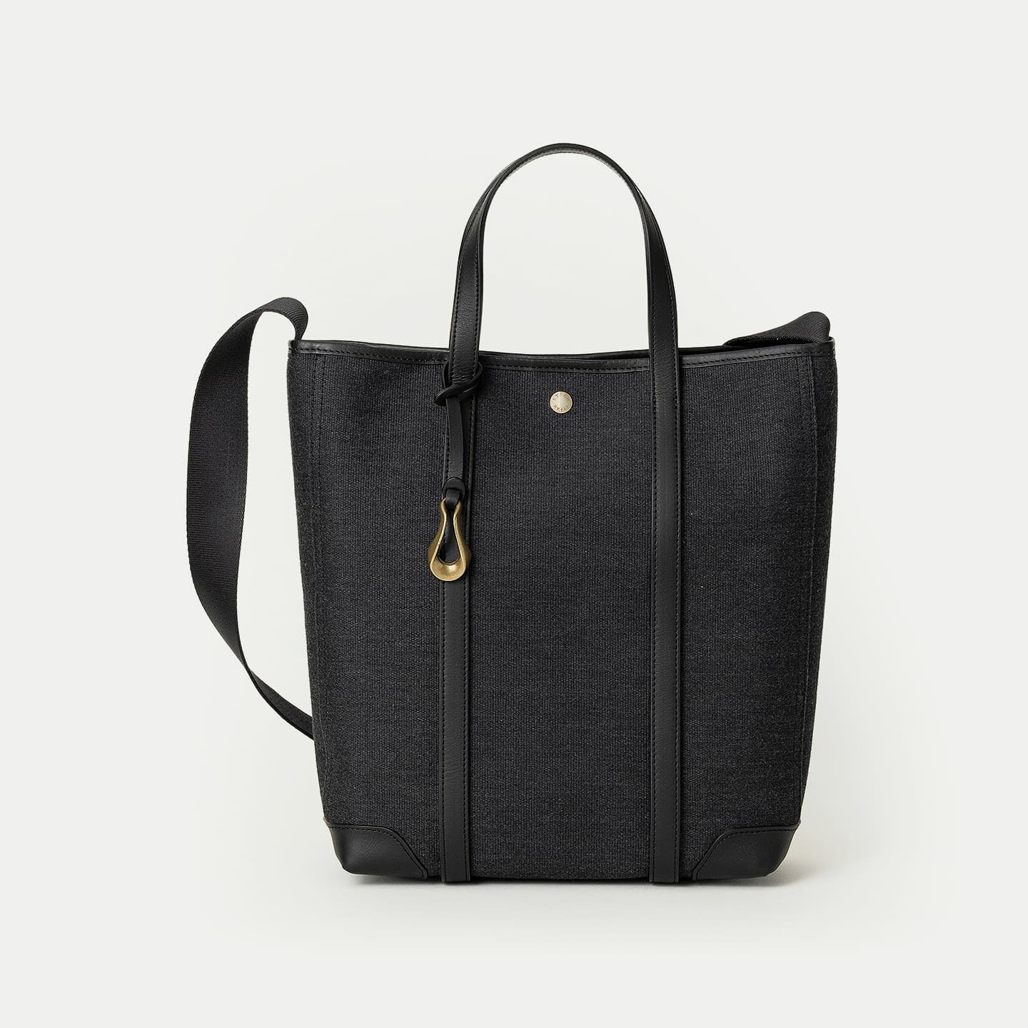 エラスティック（綿） 縦型トートバッグ《Endeavor》 - Khaki - | ETiAM