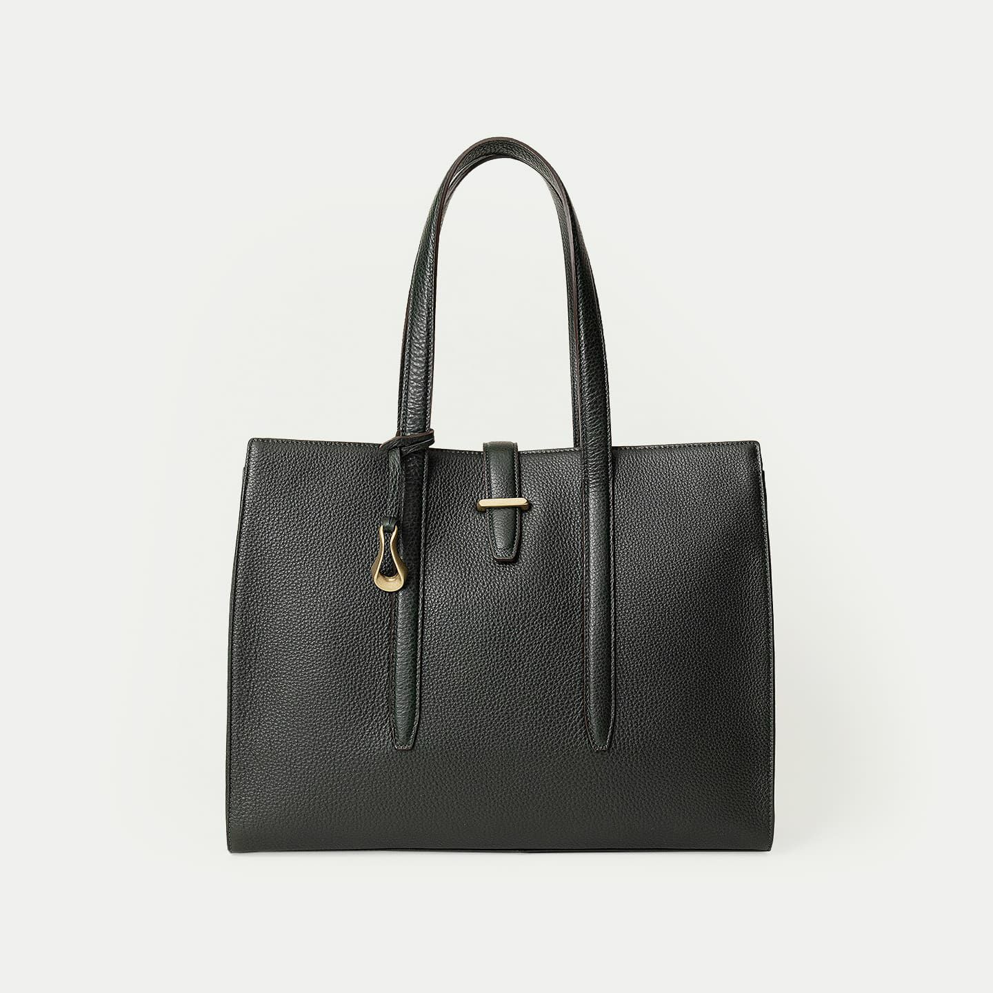 シュリンク スクエアトートバッグ《Brick》 - British Green - | ETiAM 