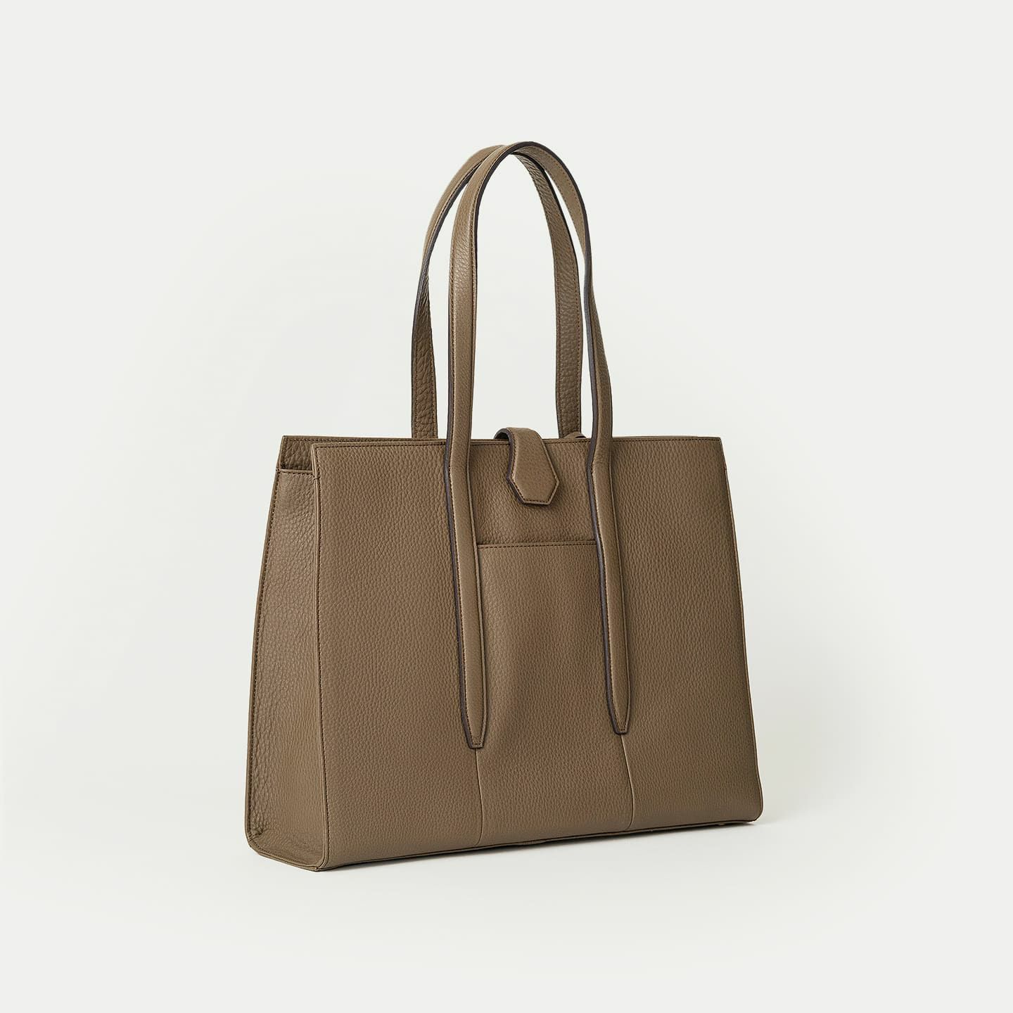 シュリンク スクエアトートバッグ《Brick》 - Oak - | ETiAM 