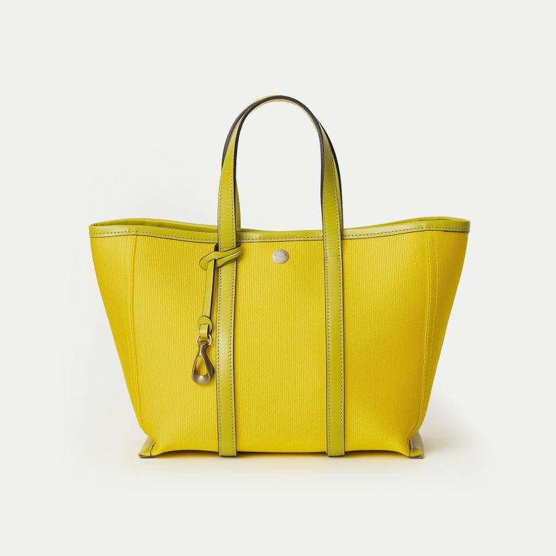 エラスティック（レーヨン） ミニトートバッグ《Shiny》 - Yellow -