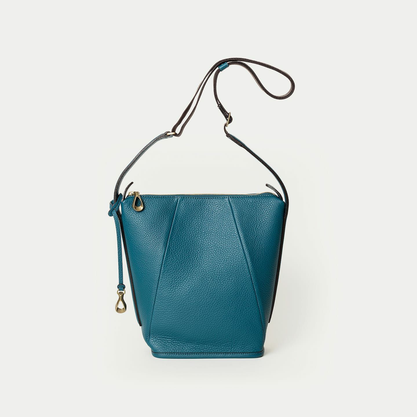 シュリンク 横型ミニショルダーバッグ《Cherish》 - British Green 