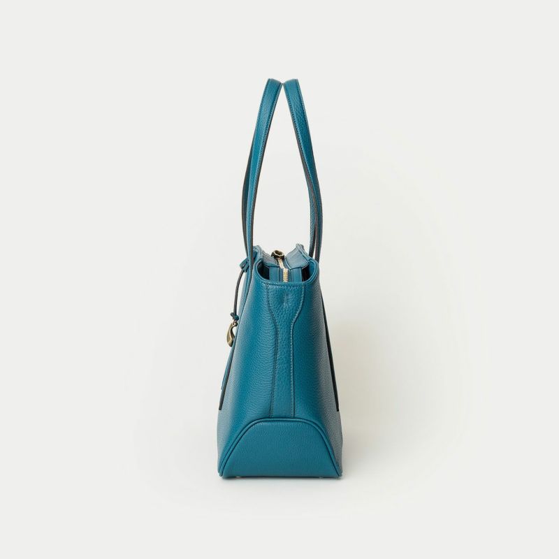 シュリンク ファスナートートバッグ（S）《Flexi》 - Turquoise