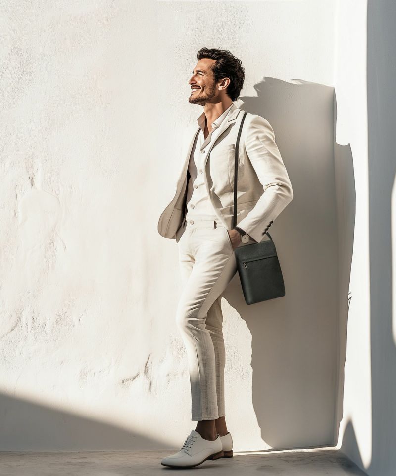 シュリンク 縦型ショルダーバッグ《Grace》 - British Green -