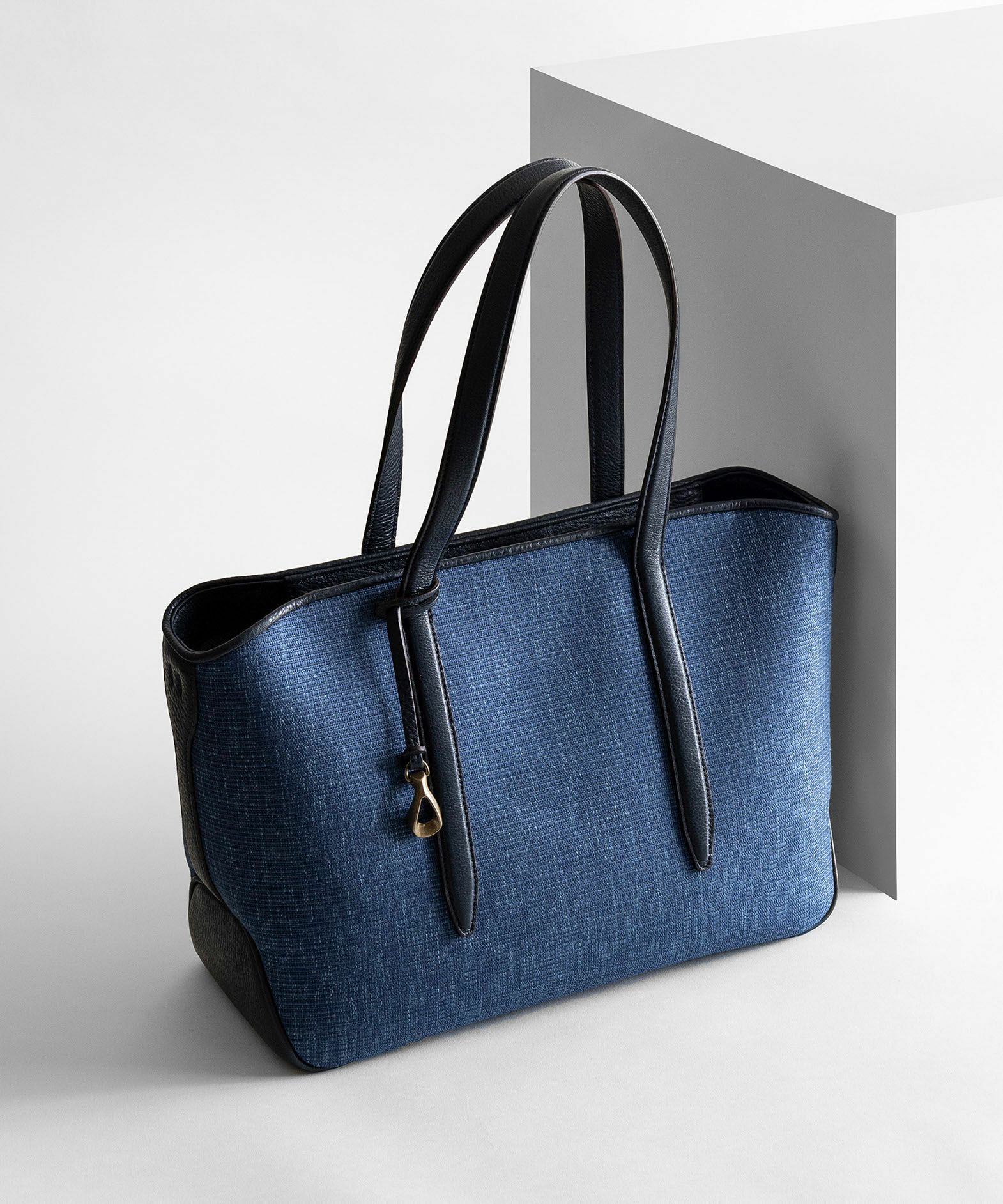 インテリアファブリック ファスナートートバッグ（S）《Flexi》 - Dark Navy -