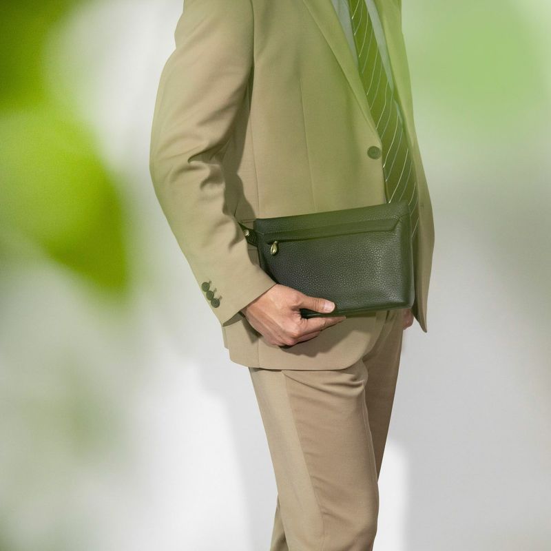 シュリンク ポーチ《Trot》 - British Green - | ETiAM