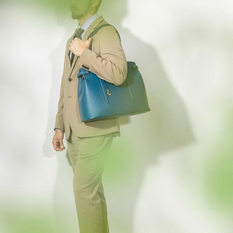 シュリンク サイドベルトトート 《Afford》 - British Green