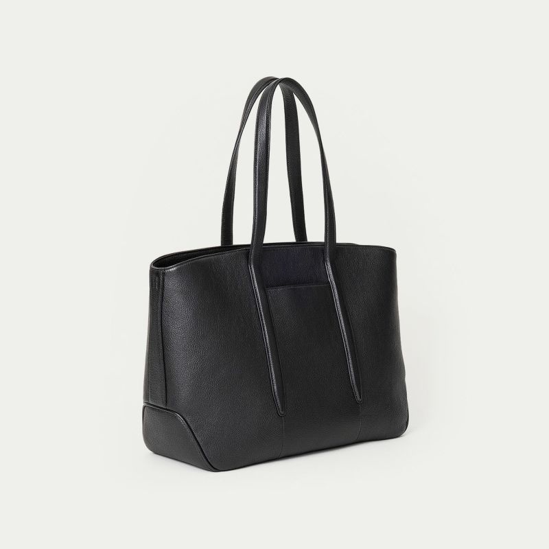 シェーブル ファスナートートバッグ（L）《Flexi》 - Black - | ETiAM