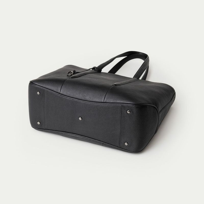 シェーブル ファスナートートバッグ（L）《Flexi》 - Black - | ETiAM