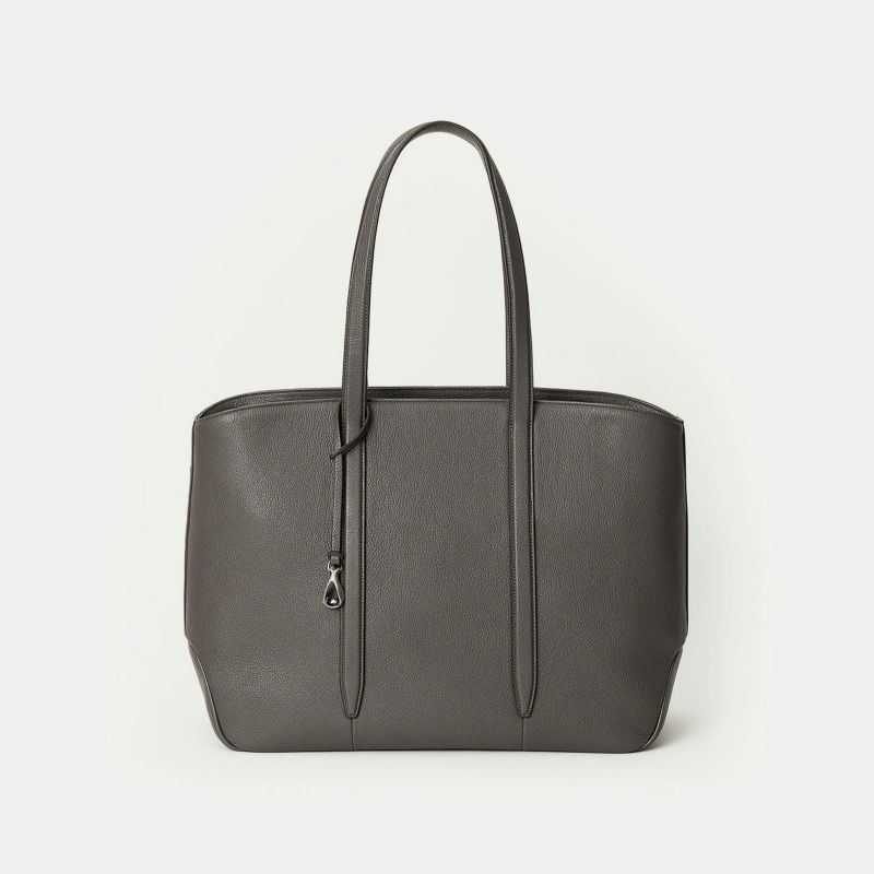 シェーブル ファスナートートバッグ（L）《Flexi》 - Elephant Gray -