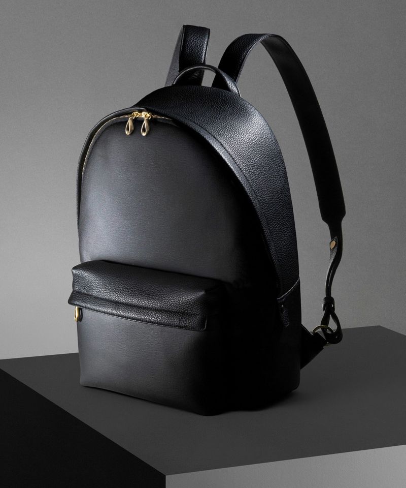 キャンバス バックパック《Strider》 - Deep Black -