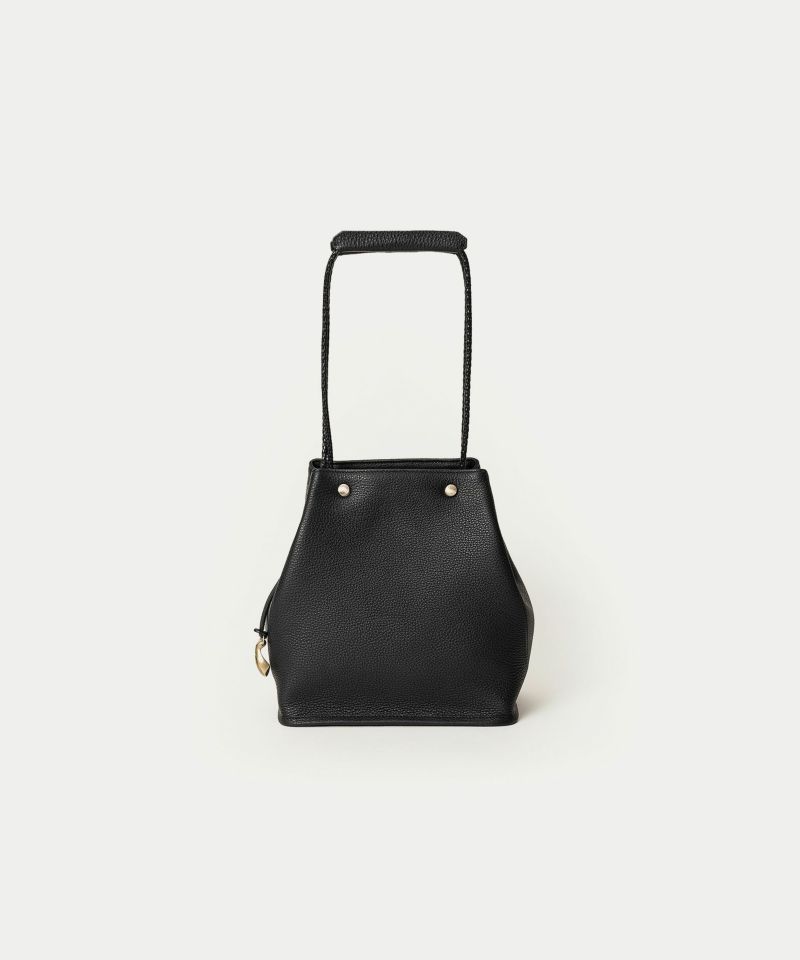 シュリンク ドローストリングバッグ《Cocoon》 - Black -