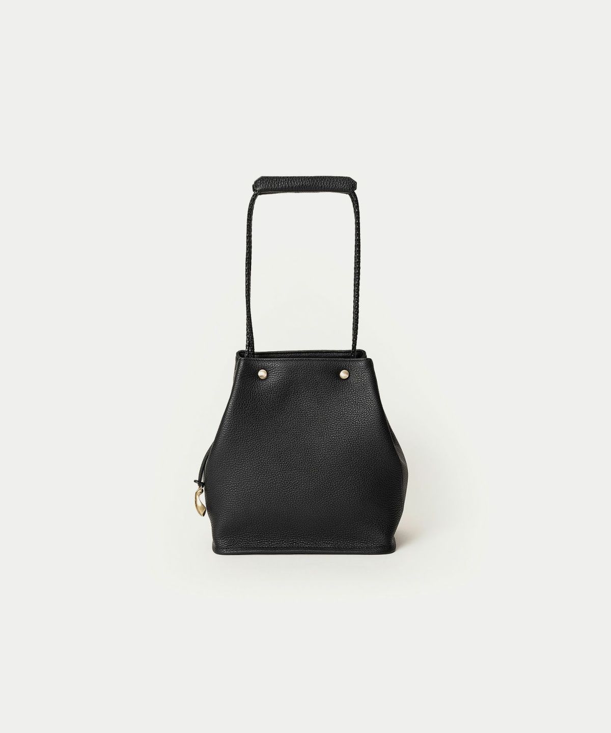 シュリンク ドローストリングバッグ《Cocoon》 - Black -