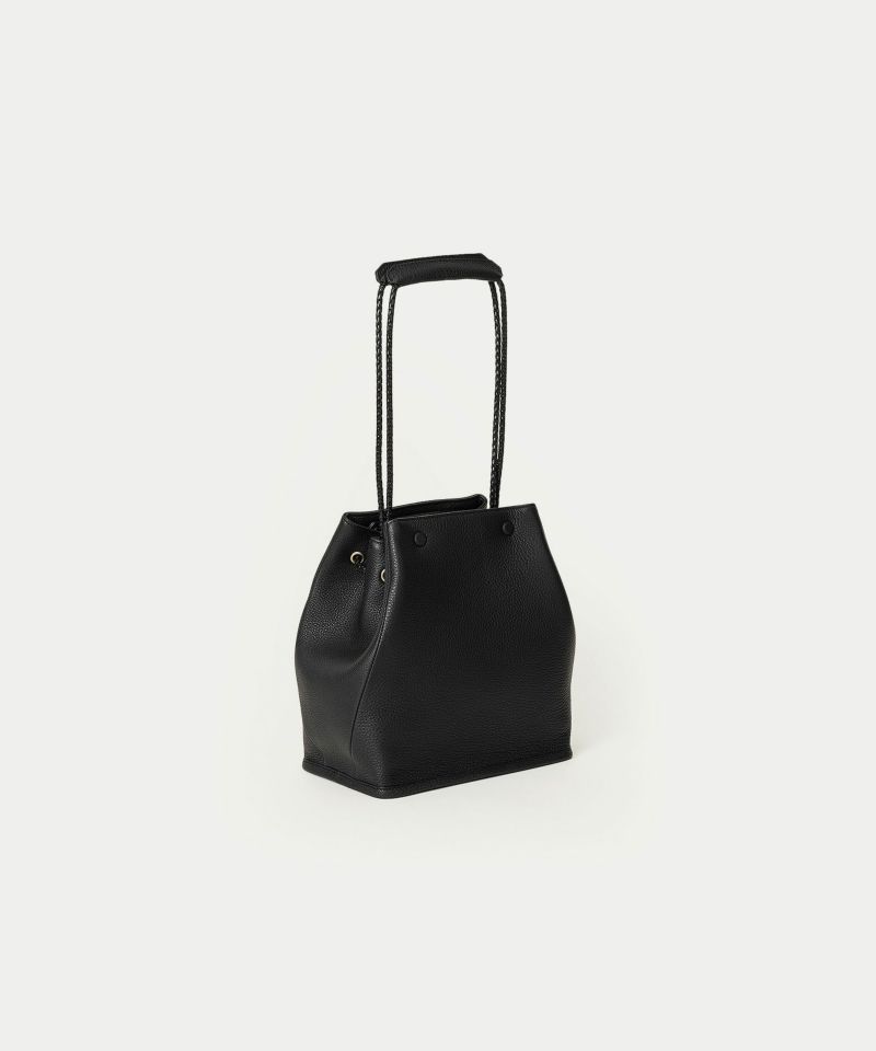 evam eva 黒 レザードローストリングバッグ evam eva｜2way leather bag｜others,goods