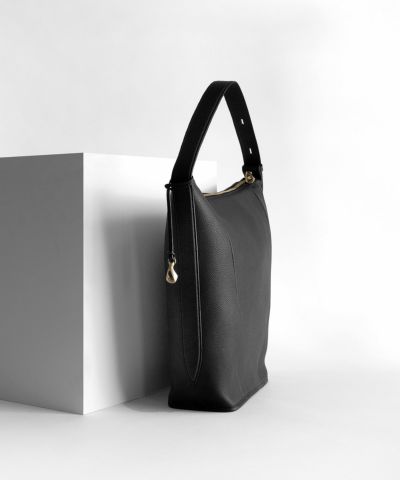 キャンバス ドライビングトートバッグ《Comfy》 - Deep Black - | ETiAM