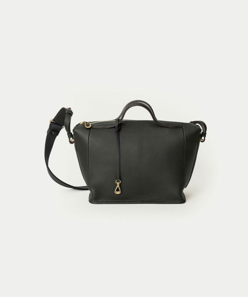 シュリンク ボストンショルダーバッグ《Inspire》 - British Green -