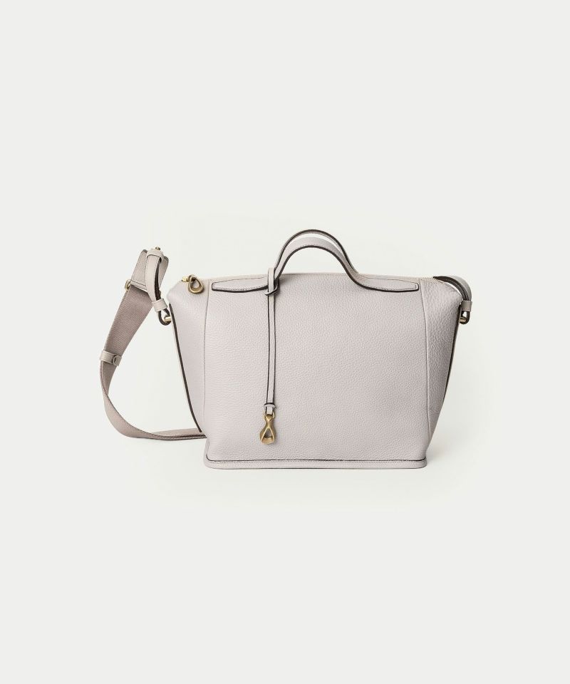 シュリンク ボストンショルダーバッグ《Inspire》》 - Light Gray -