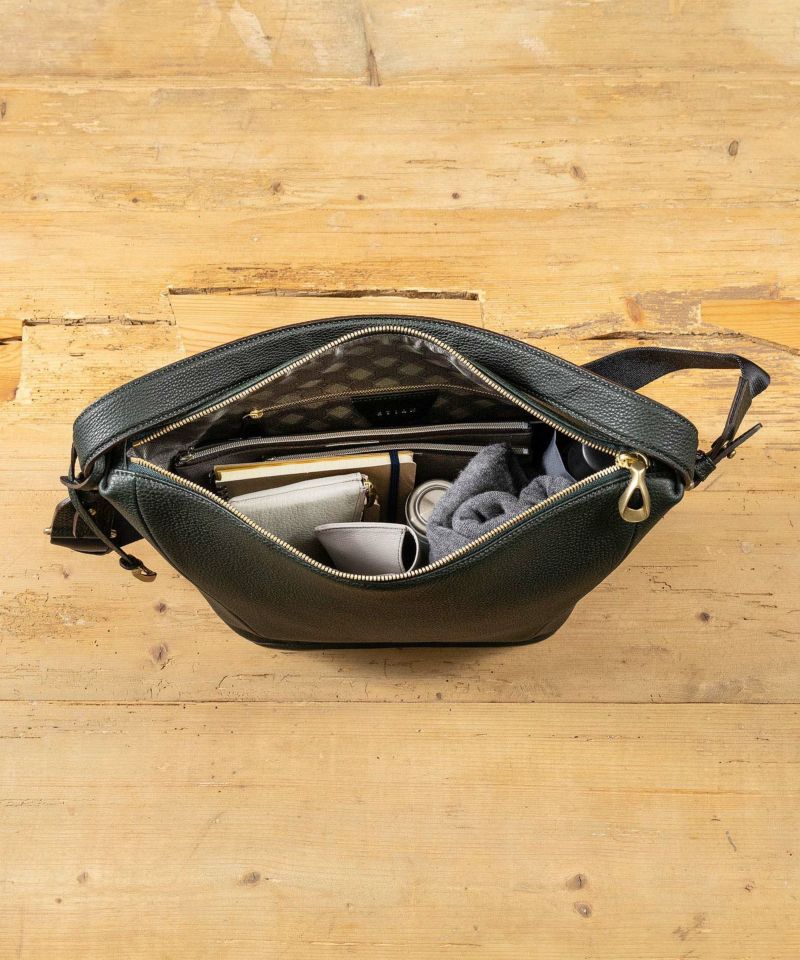 シュリンク 2Wayショルダーバッグ《Union》 - Black - | ETiAM