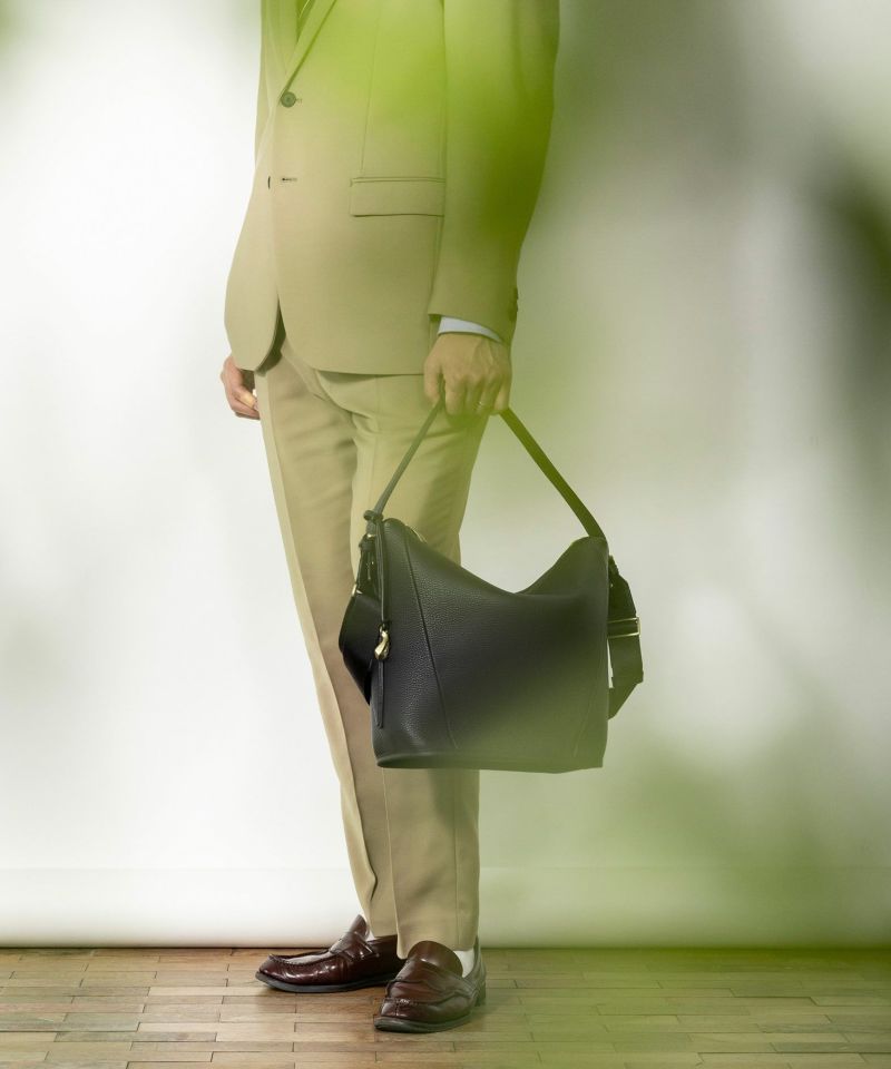 シュリンク 2Wayショルダーバッグ《Union》 - Black - | ETiAM