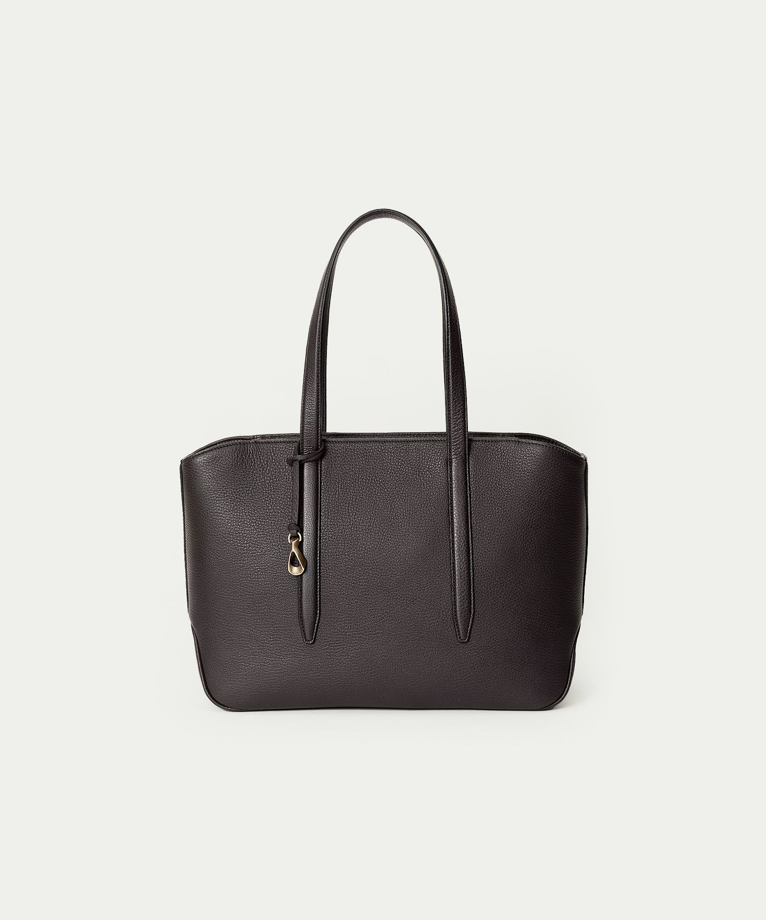 シュリンク ファスナートートバッグ（S）《Flexi》 - Umber Brown -