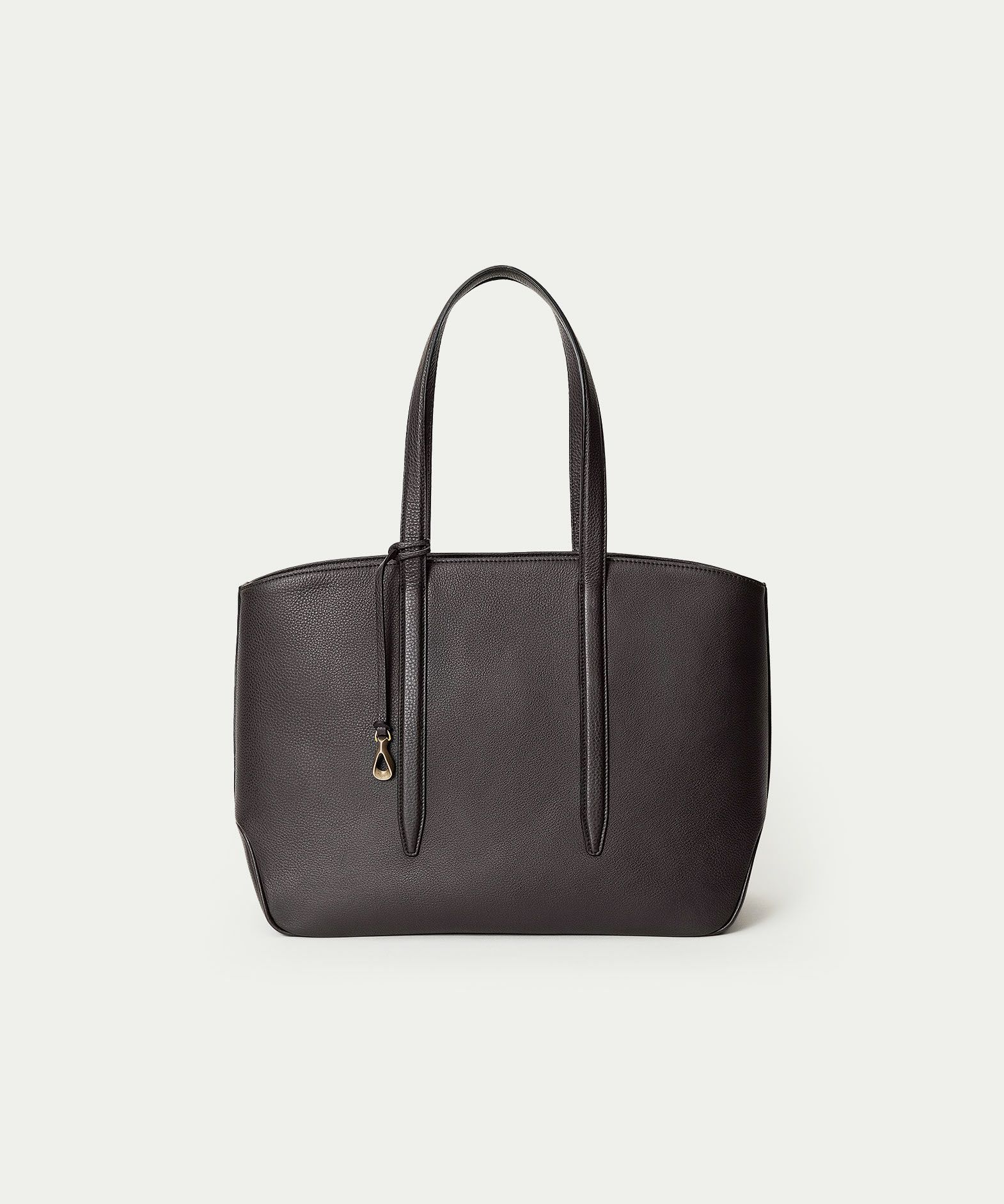 シュリンク ファスナートートバッグ（L）《Flexi》 - Umber Brown -