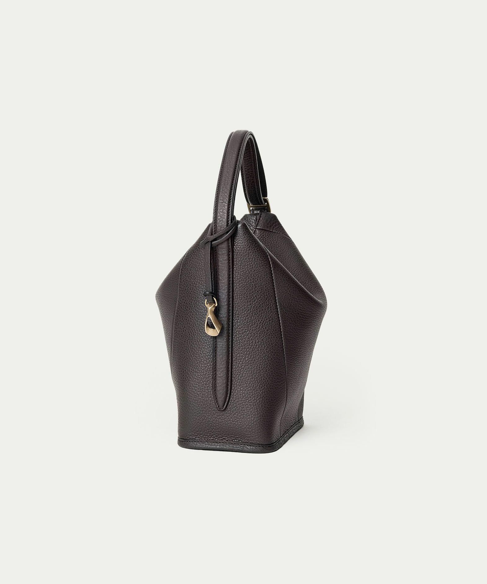 シュリンク ハンド＆バングルバッグ《Follow》 - Umber Brown -