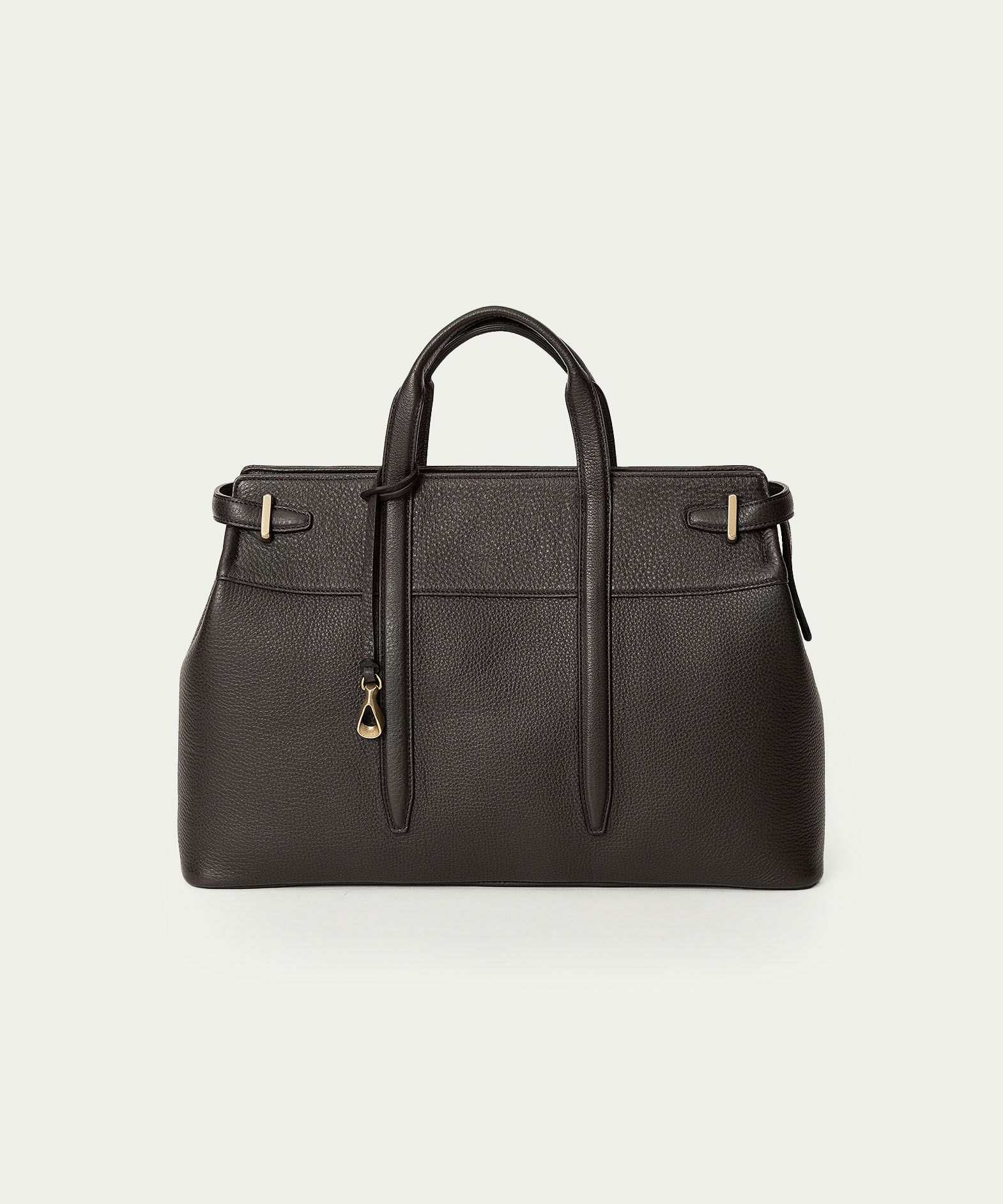 シュリンク サイドベルトブリーフケース《Unite》 - Umber Brown -