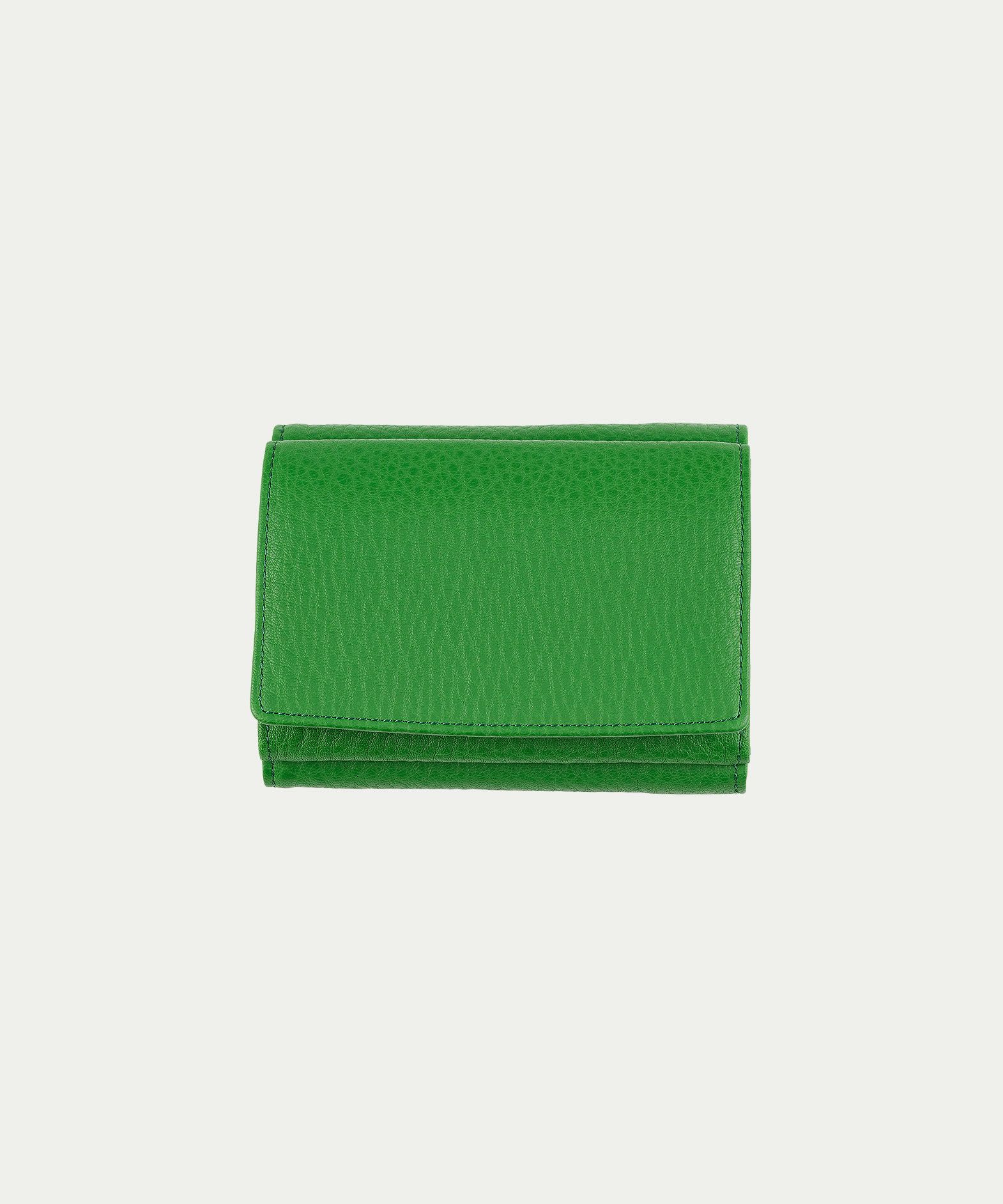 シュリンク 三つ折り財布 Ver.2 - Green -
