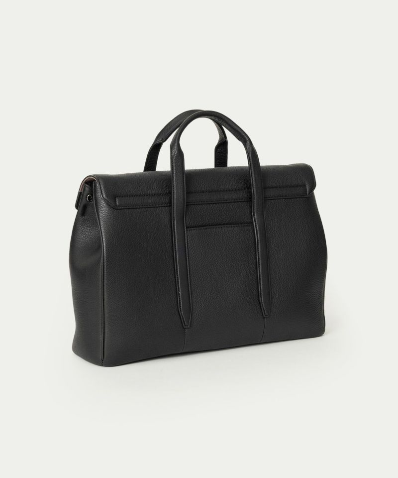 シュリンク フラップブリーフケース《Bliss》 - Black - | ETiAM