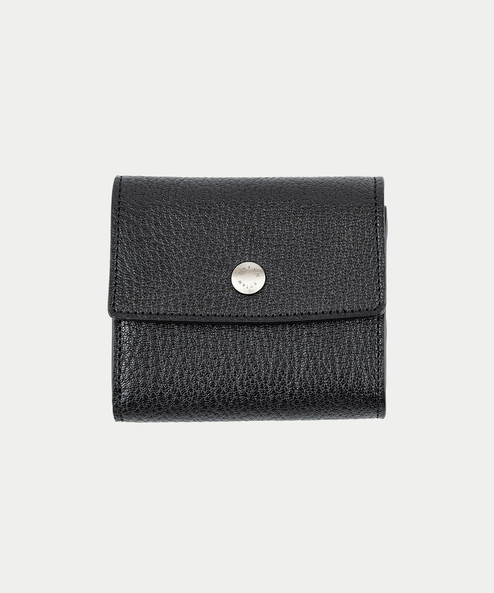 シェーブル 三つ折り財布 《Prior》 - Black -