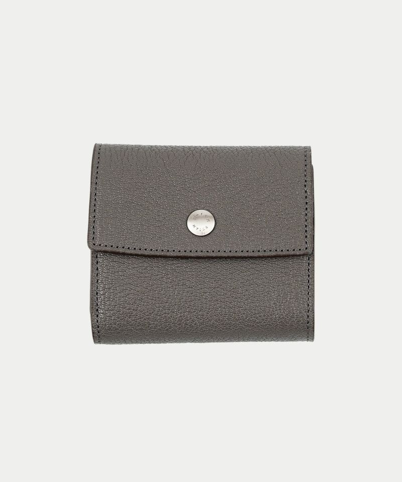 シェーブル 三つ折り財布 《Prior》 - Elephant Gray -