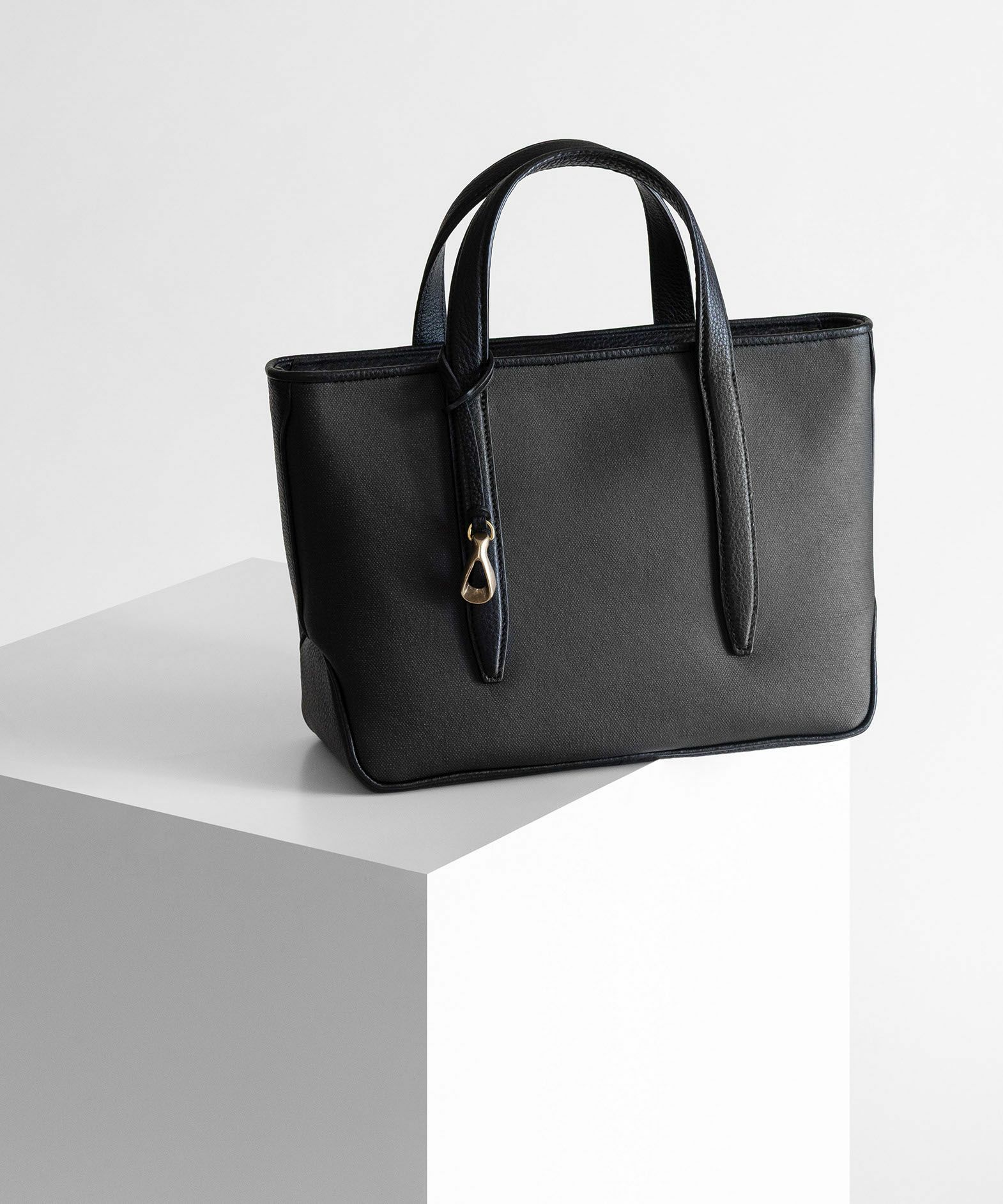 キャンバス ドライビングトートバッグ《Comfy》 - Deep Black -