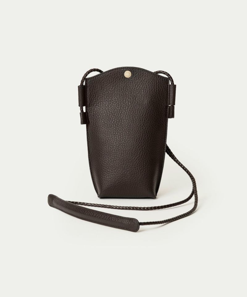 シュリンク モバイルショルダーバッグ Ver.2 《Shell》 - Umber Brown -