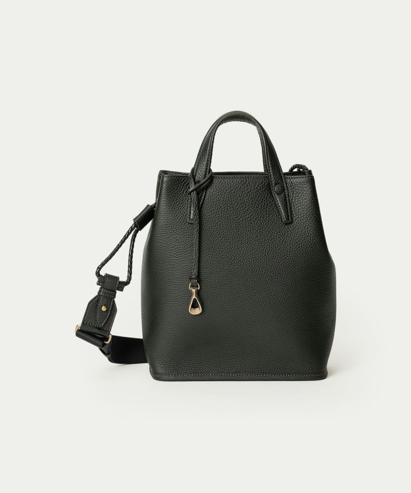 シュリンク ドローストリングショルダーバッグS 《Inflect》 - British Green -