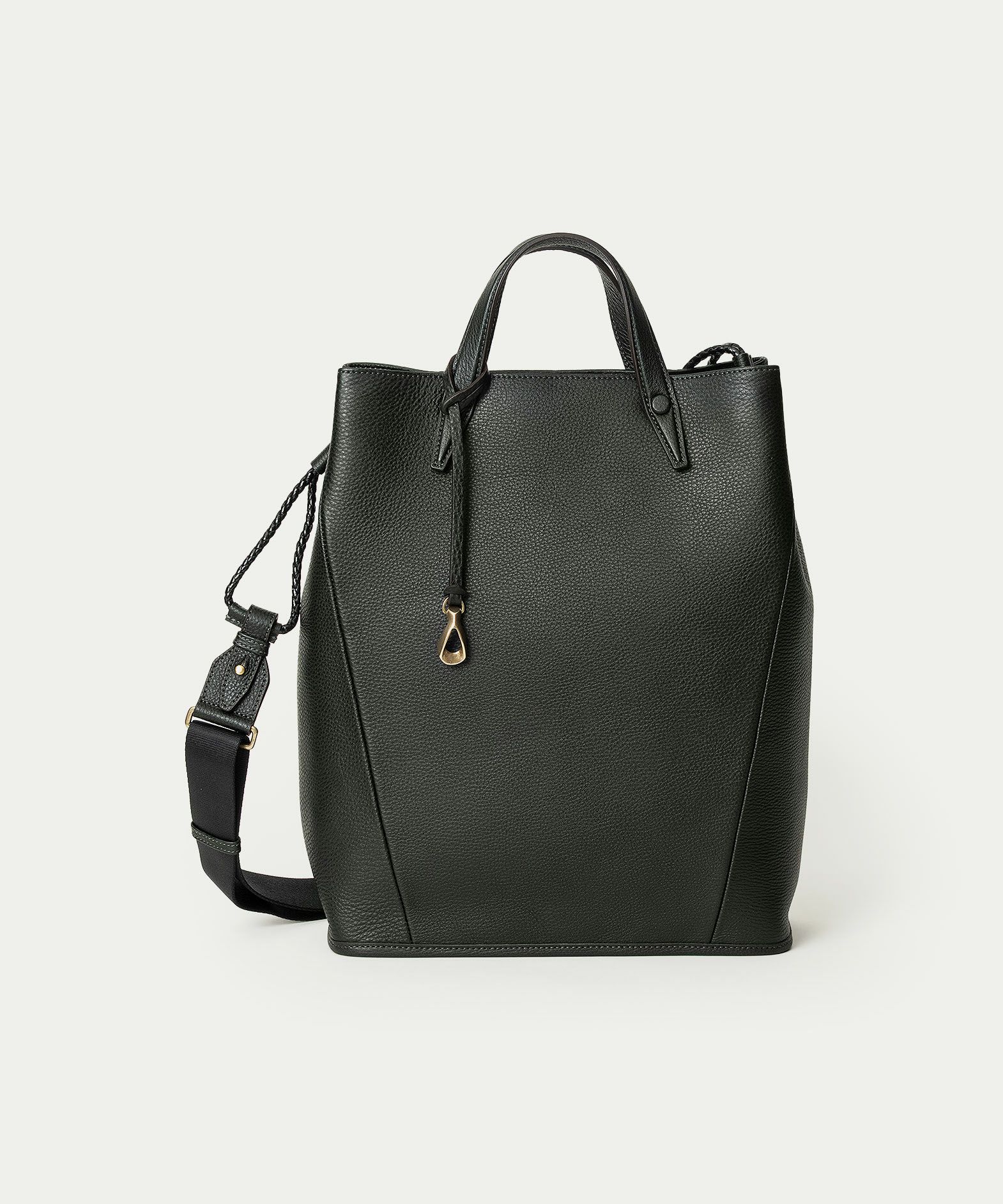 シュリンク ドローストリングショルダーバッグL 《Inflect》 - British Green -