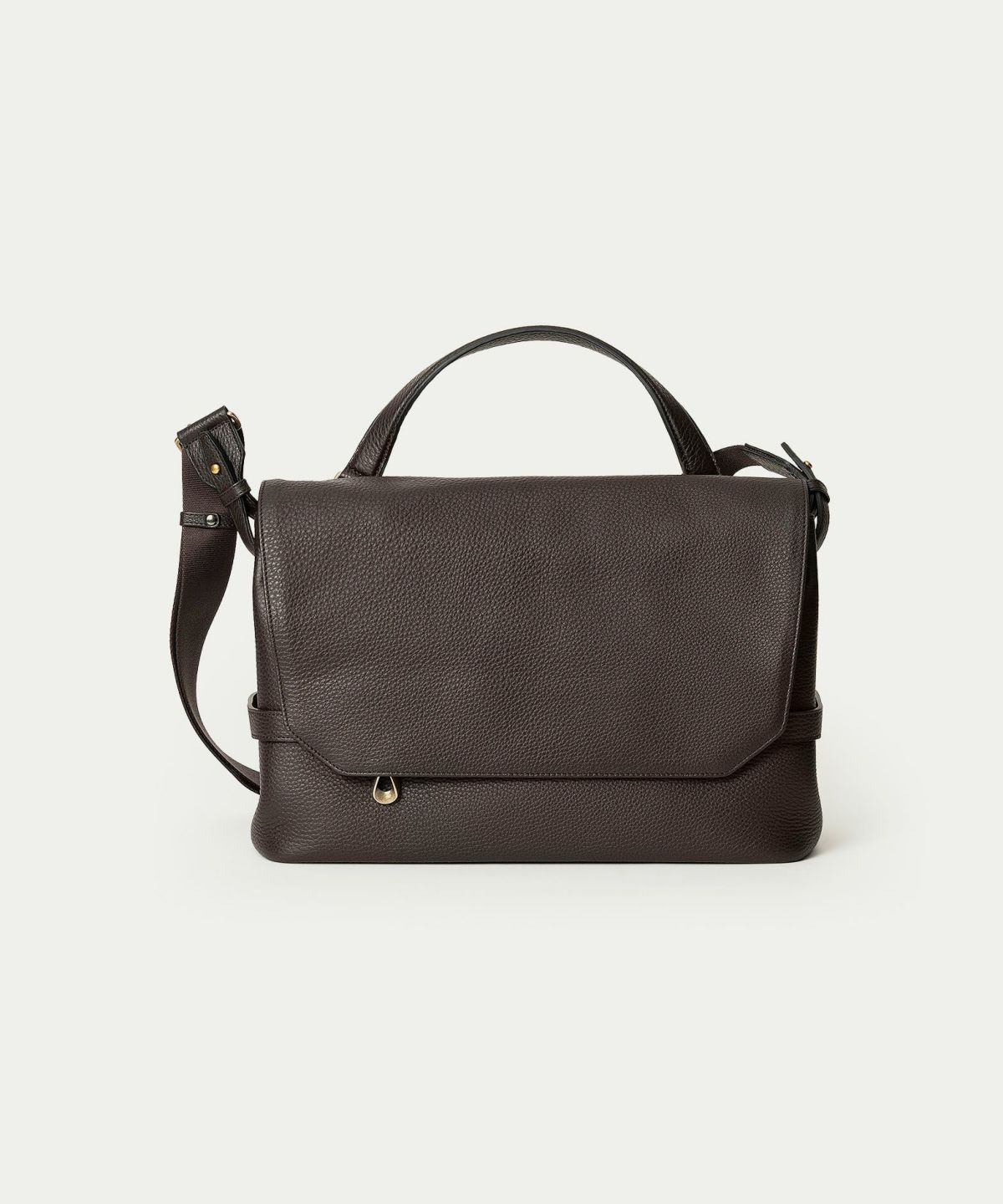 シュリンク フラップショルダーバッグ《Forward》 - Umber Brown -