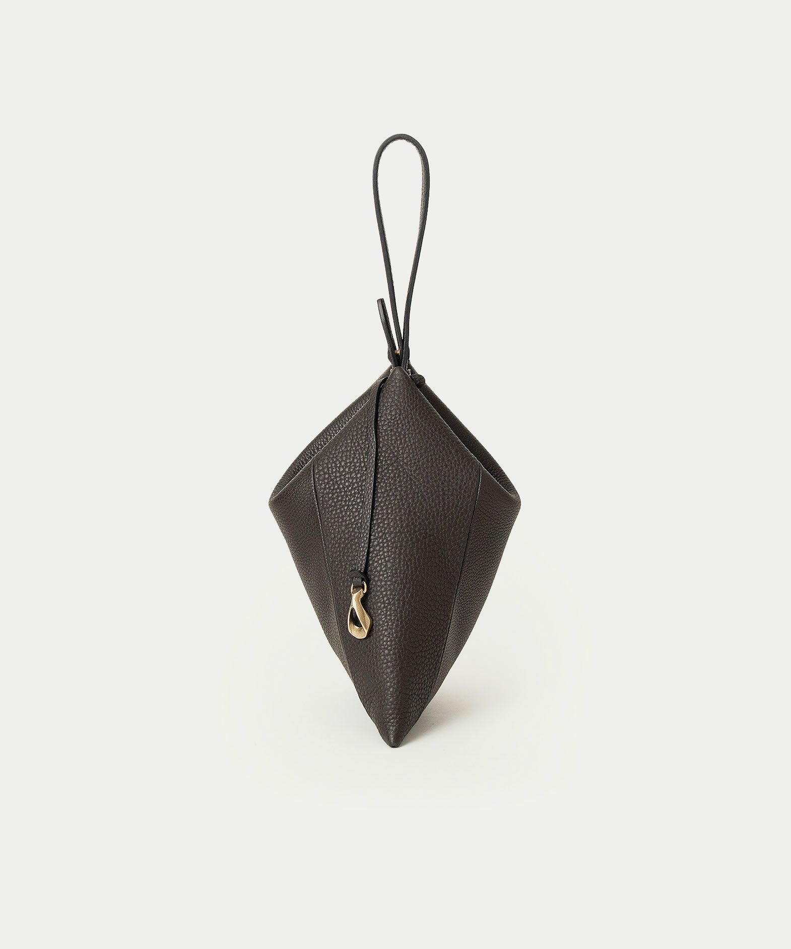 シュリンク トライアングルポーチ《Prism》 - Umber Brown -