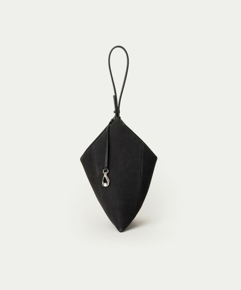 ヌバック トライアングルポーチ《Prism》 - Black -