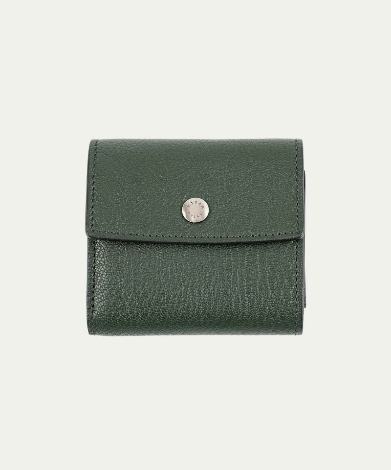 シェーブル 三つ折り財布 《Prior》 - Dark Green -