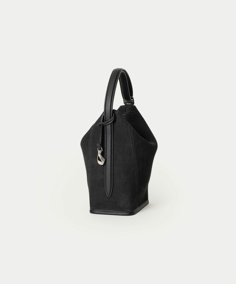 ヌバック ハンド＆バングルバッグ《Follow》 - Black -