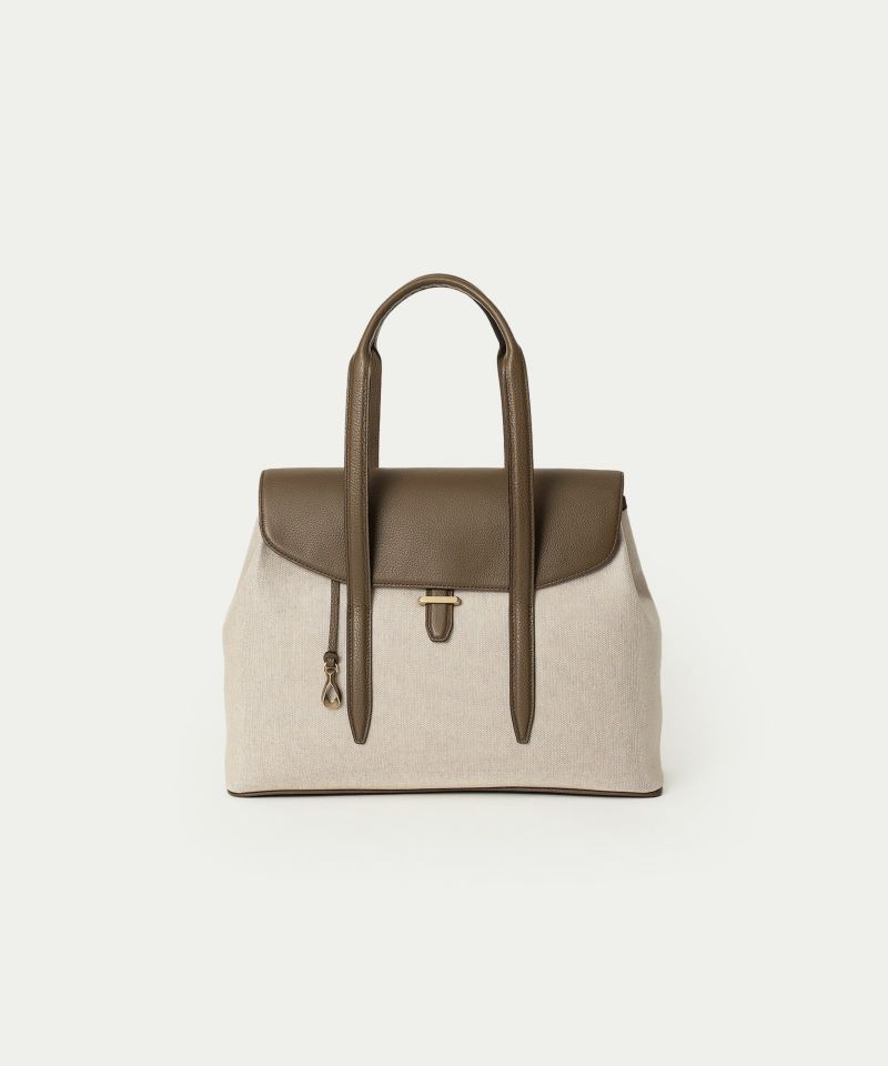 キャンバス フラップトートバッグ(S)Ver.2 《Embrace》 - Oak -